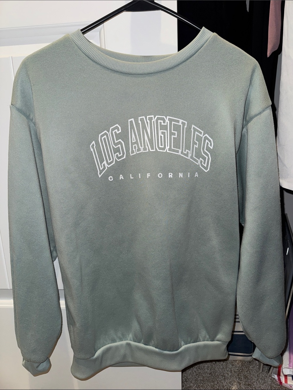 Los Angeles California Crewneck Sweatshirt - Sage Green